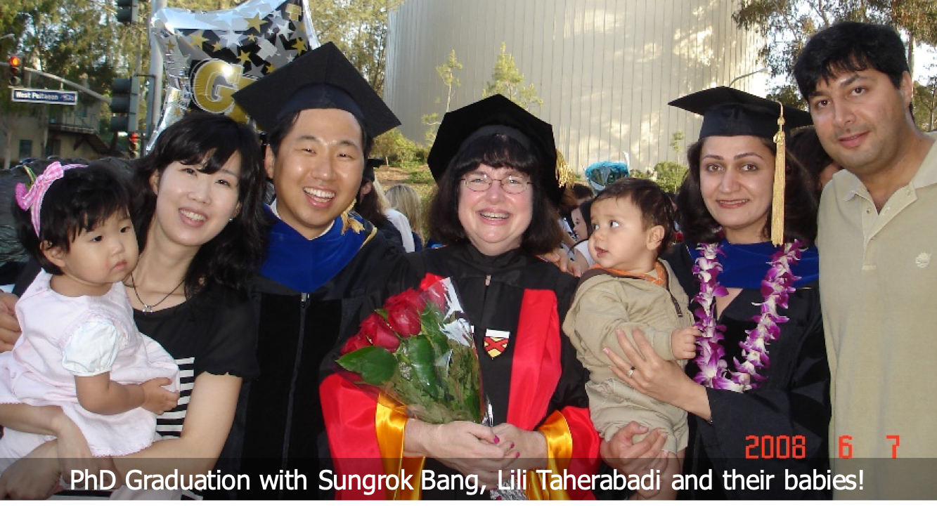 PhD Graduation with Sungrok Bang, Lili Taherabadi and their babies!